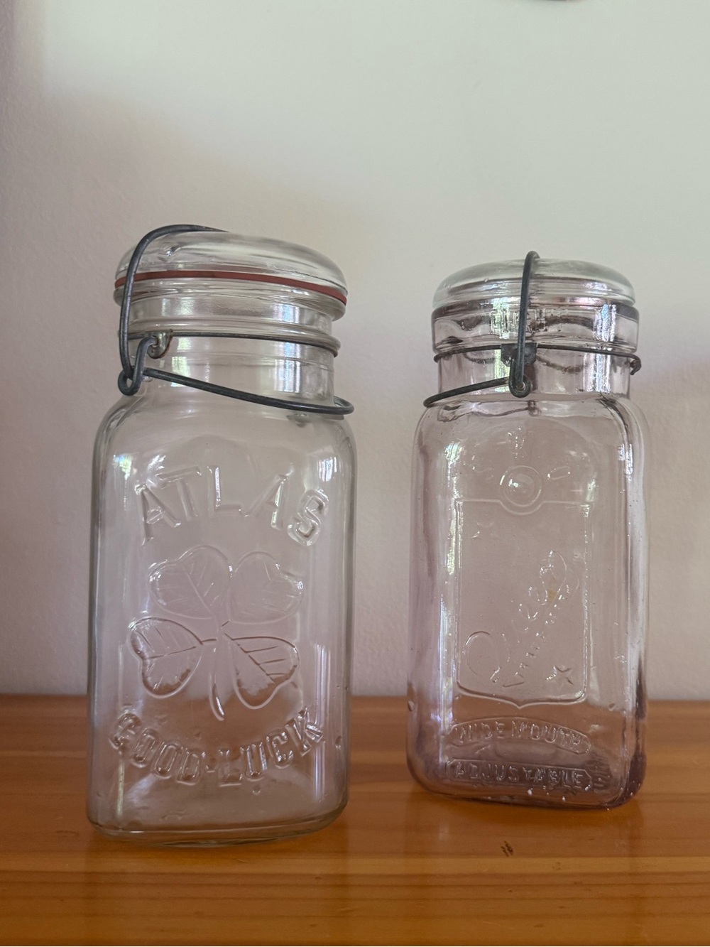 Antique/Vintage Wire Bail Canning Jars